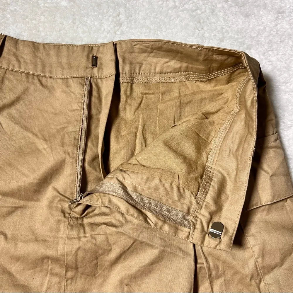 Bohme Khaki Cargo Utility Mini Skirt - Image 3