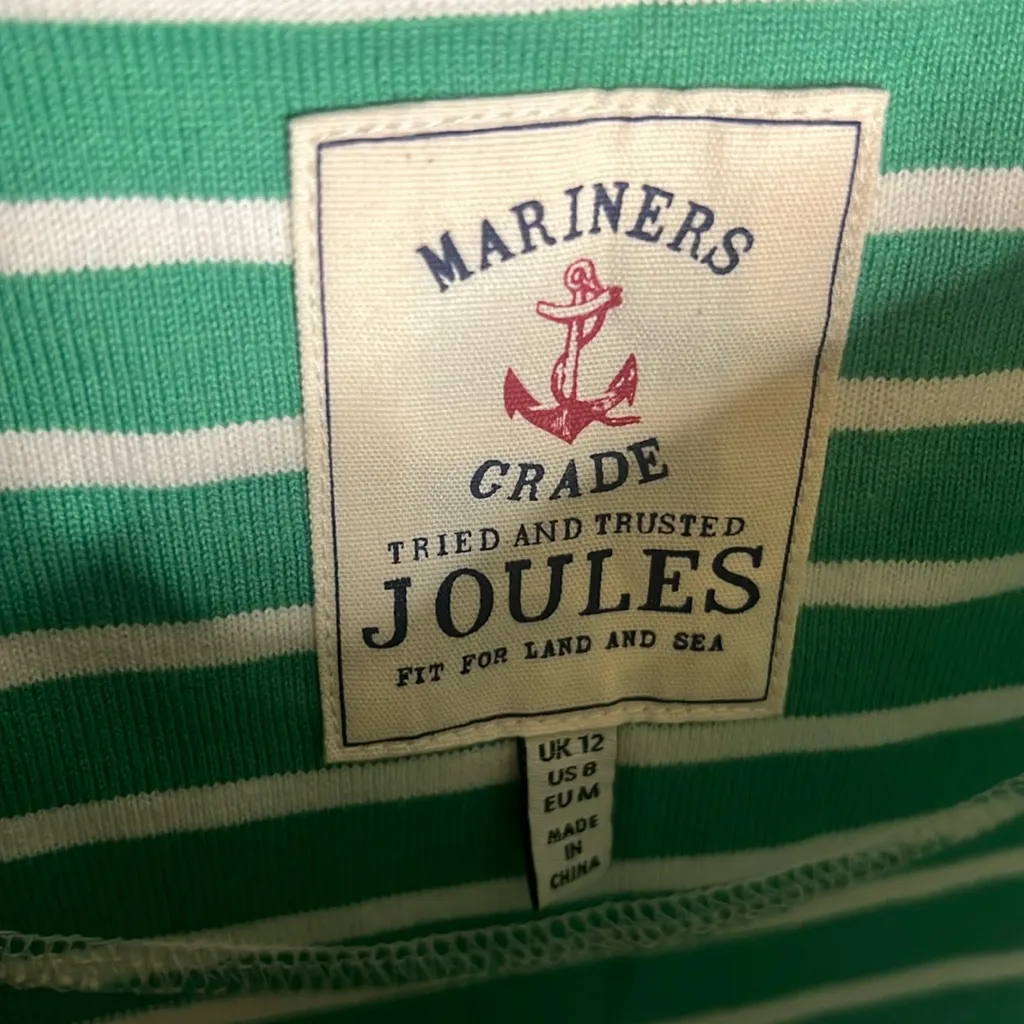 Joules Riviera Stripe Midi Boat Cotton T - Image 6