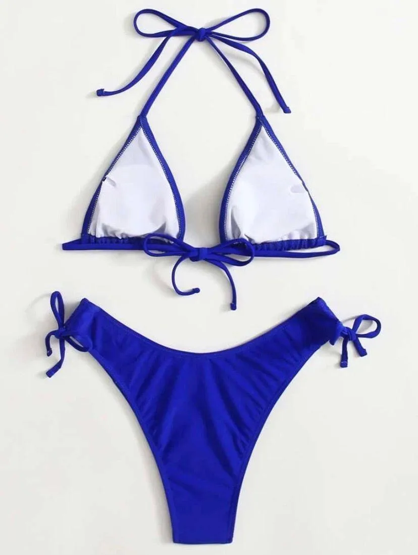 Bikini Set Blue Size XS - Image 3