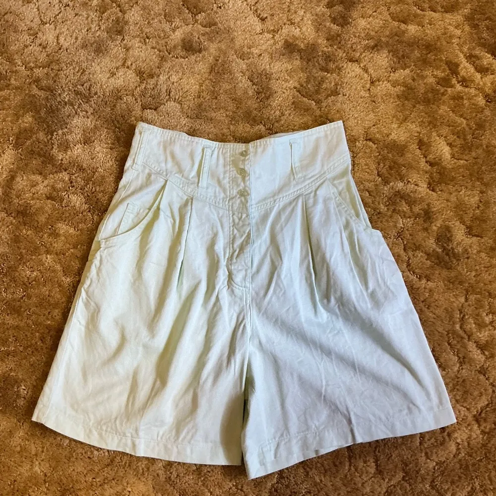 Vtg 90s together high waist mom shorts Green Size 10 - Image 12