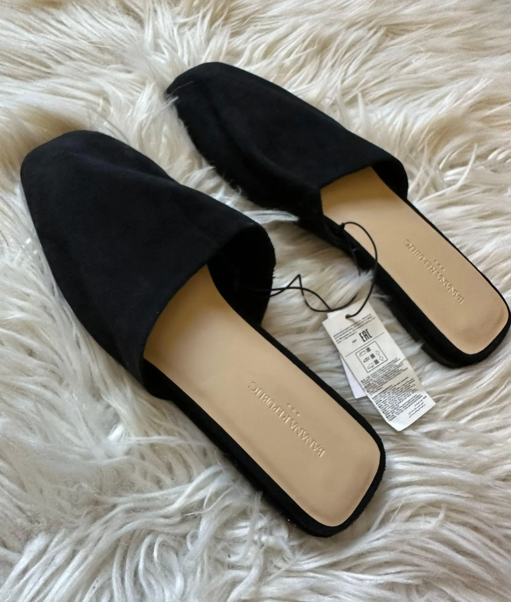 Banana Republic Faux Suede Mules - Image 4