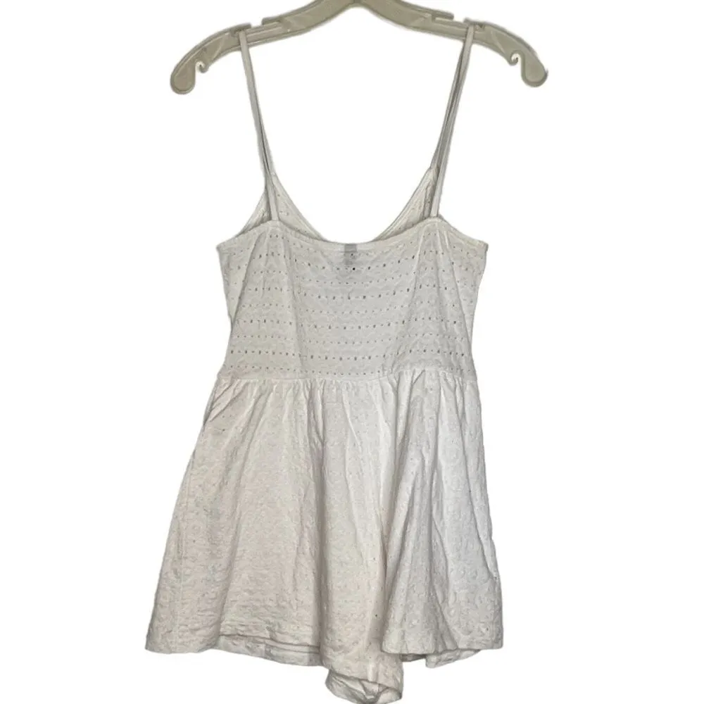 Divided White‎ Shorts Romper - Image 4