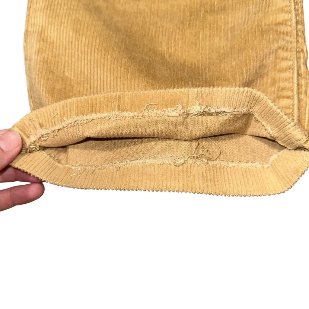Levi’s Premium Ribcage Bootcut Corduroy Pants Cords Hi-Rise Crop 30x25 Camel - Image 3