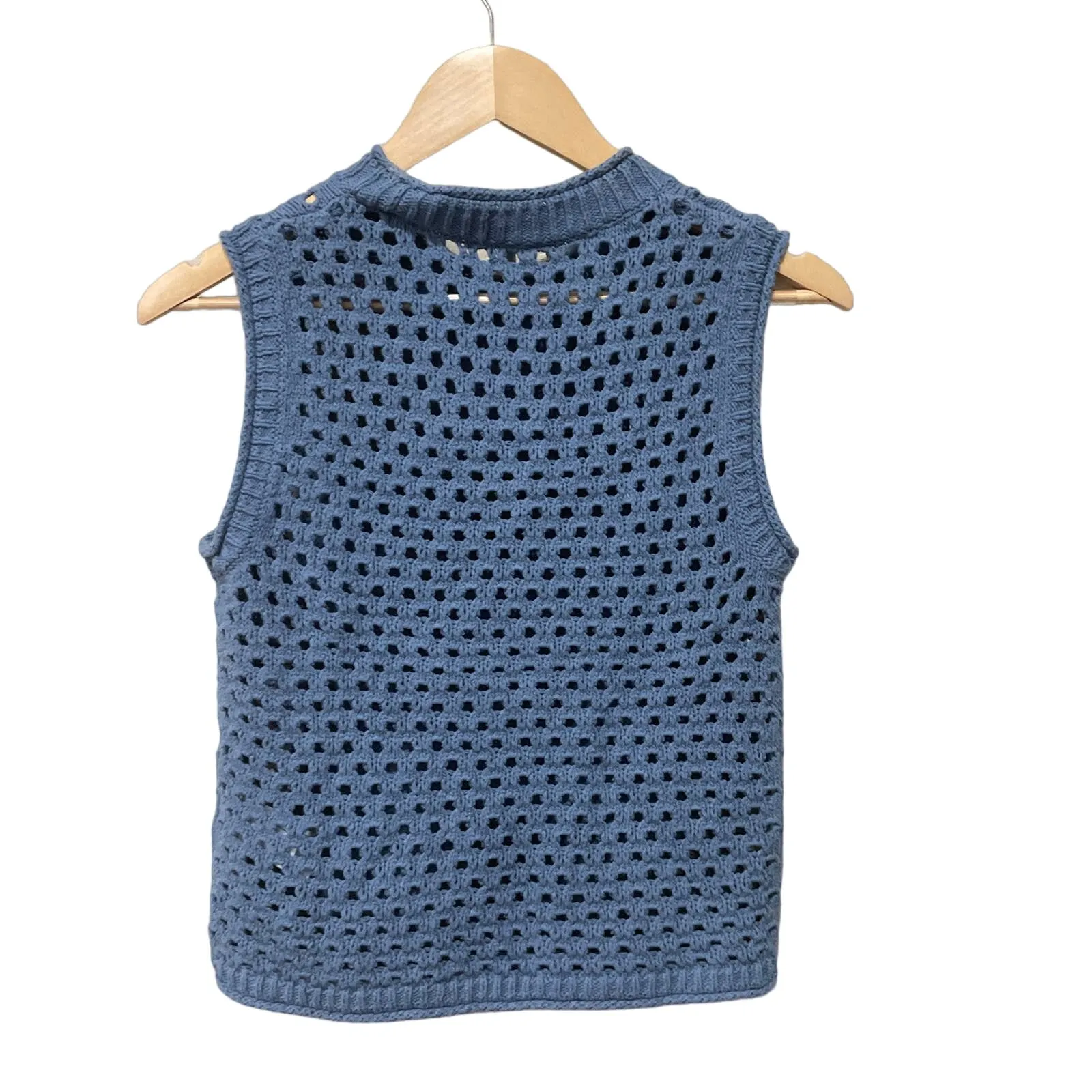 Madewell Open-Stitch Crop Sweater Vest Size‎ XXS New with Tags - Image 7