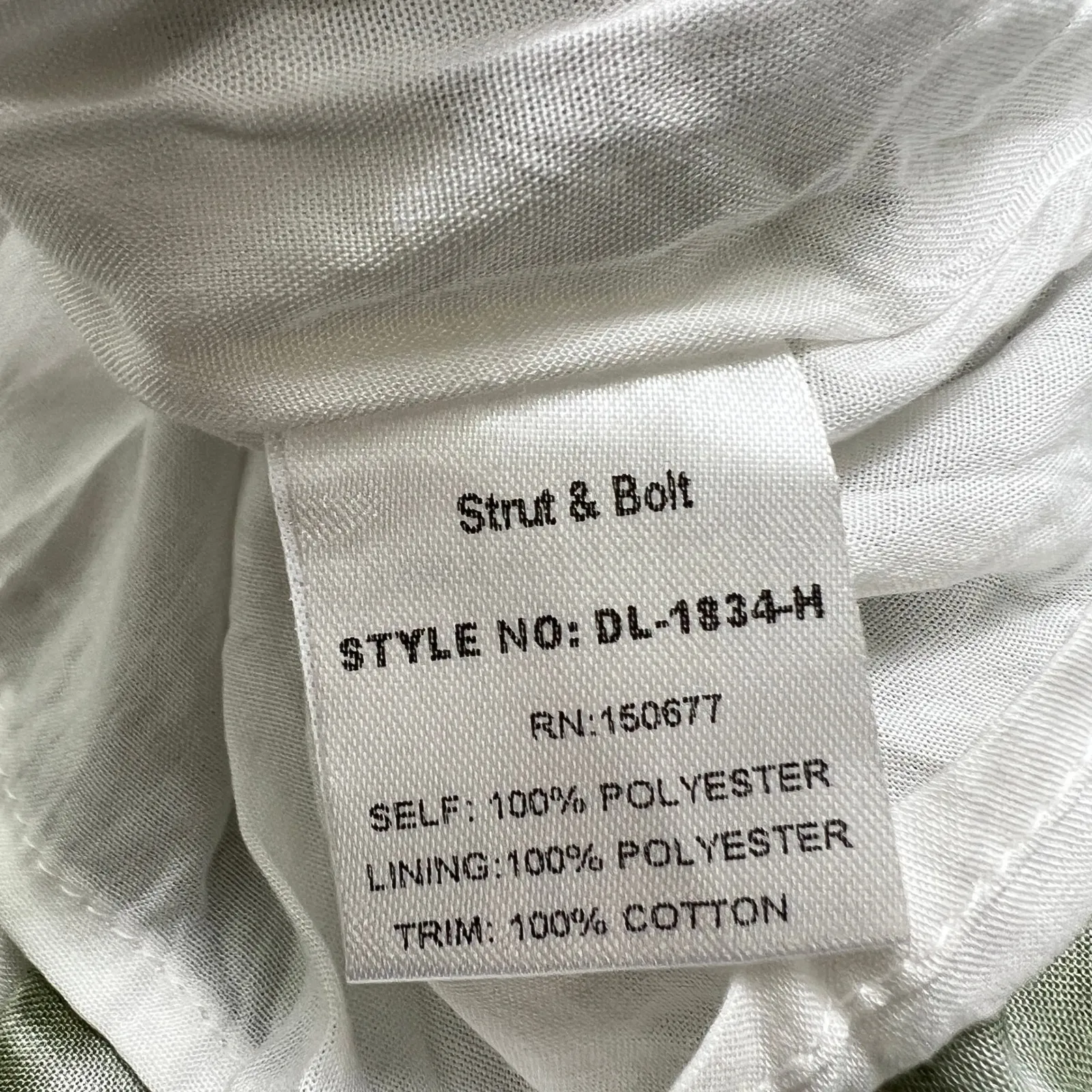 Strut & Bolt Green Tie Dye Fringe Trim Maxi Dress Boho Beach‎ Spaghetti Strap S - Image 5