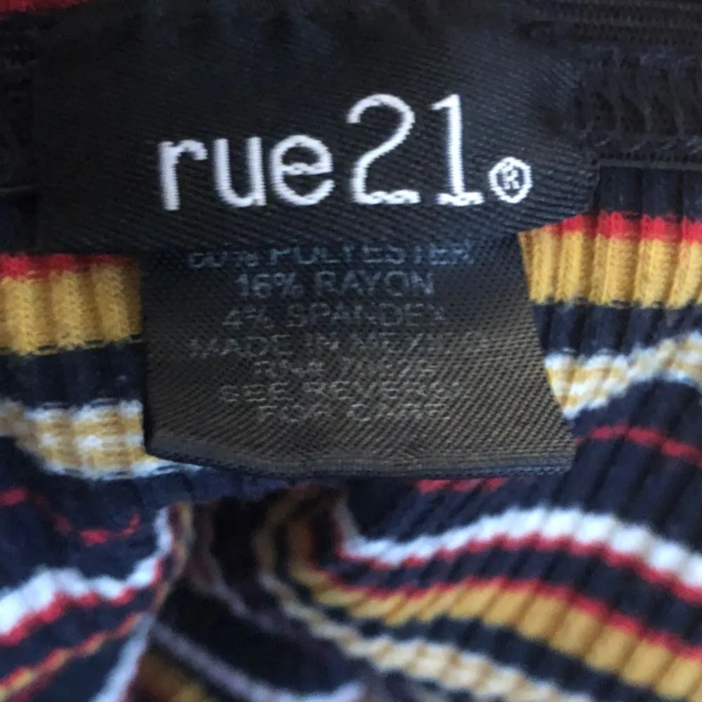 Striped Off The Shoulder Shirt - Image 6