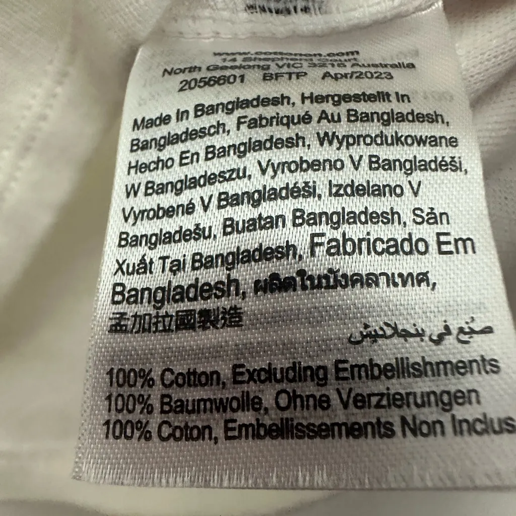 Cotton : On Baby Tank Barbie Graphic Size Medium White Scallop Trim - Image 6