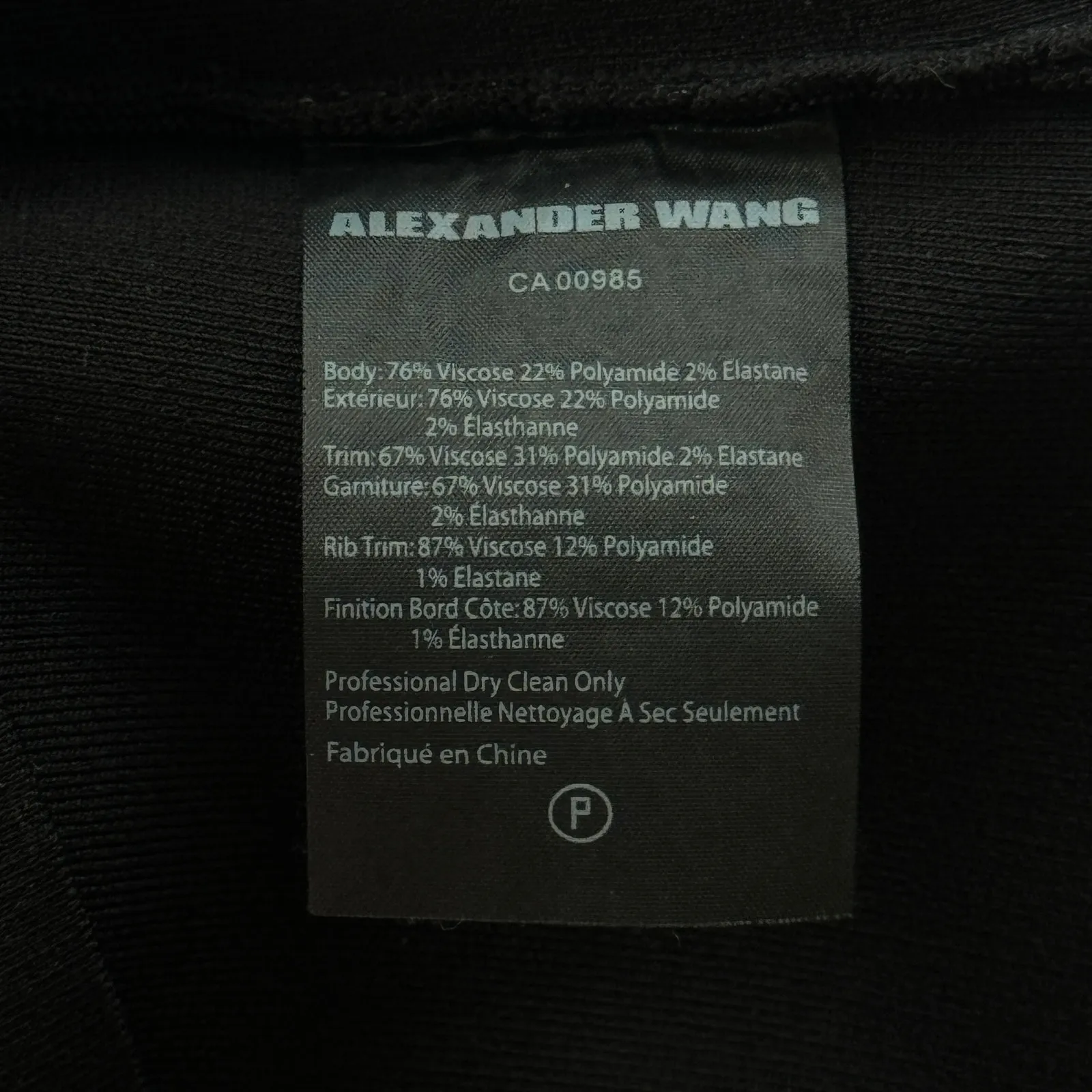 Alexander Wang Mock Neck Button Down Sweater Top Black Size Medium NWT‎ - Image 9