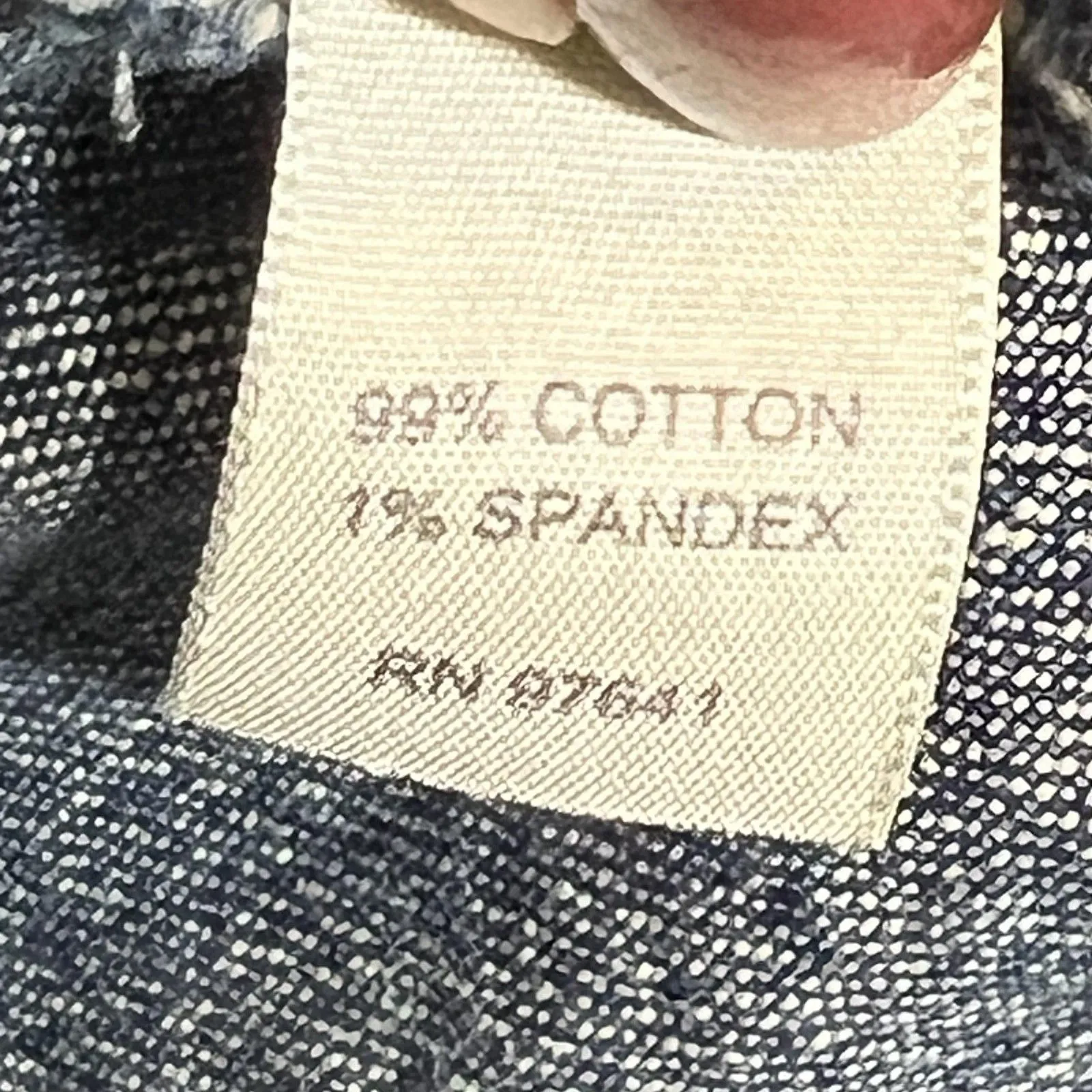 J Jill Jacket Womens XL Blue Denim Stretch Utility Button Front Pockets - Image 5