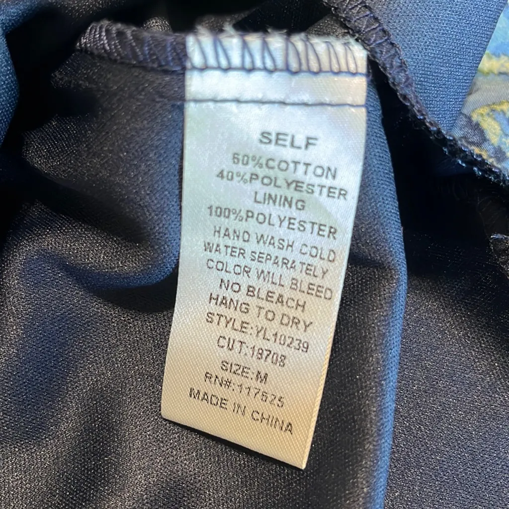 Ya Los Angeles Wrap Jungle Dress Strapless Off Shoulder Womens M Silky - Image 15