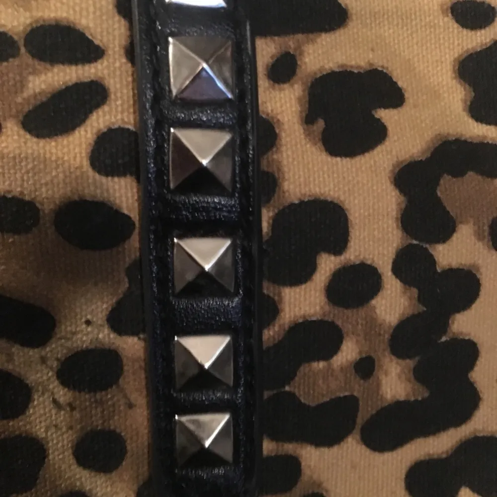 David Jones  Leopard Studded Bag Shopper or fold - Image 7