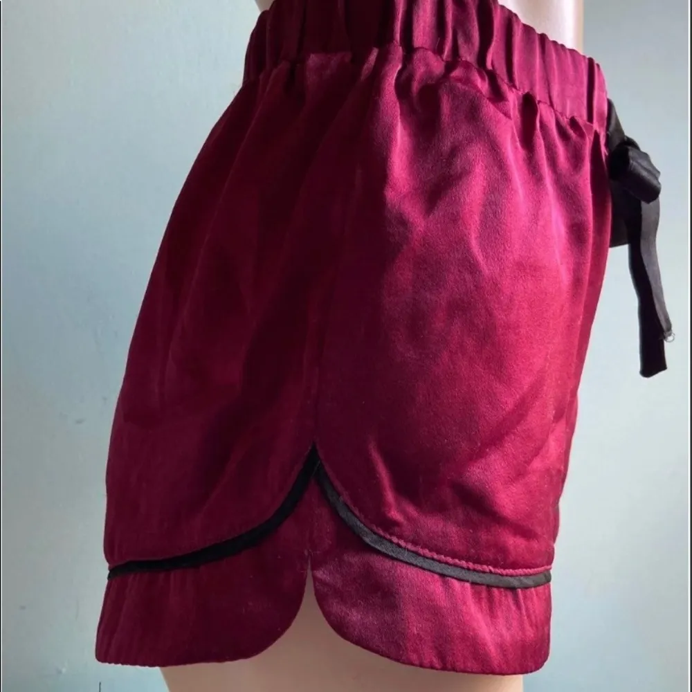 FOREVER 21 Wine Purple Velvet Suede PJ Shorts - Image 3