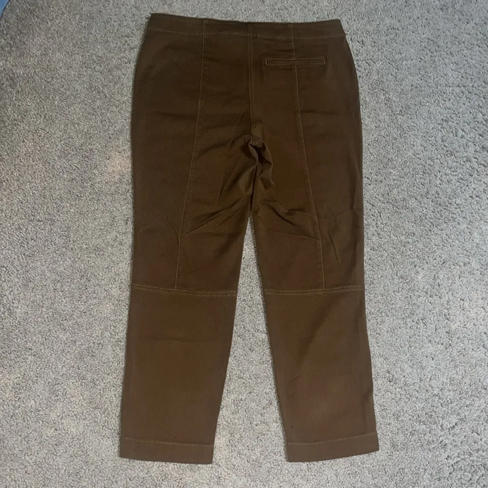 Theory Treeca Pant Cotton Twill Cedar‎ Brown 8 - Image 7