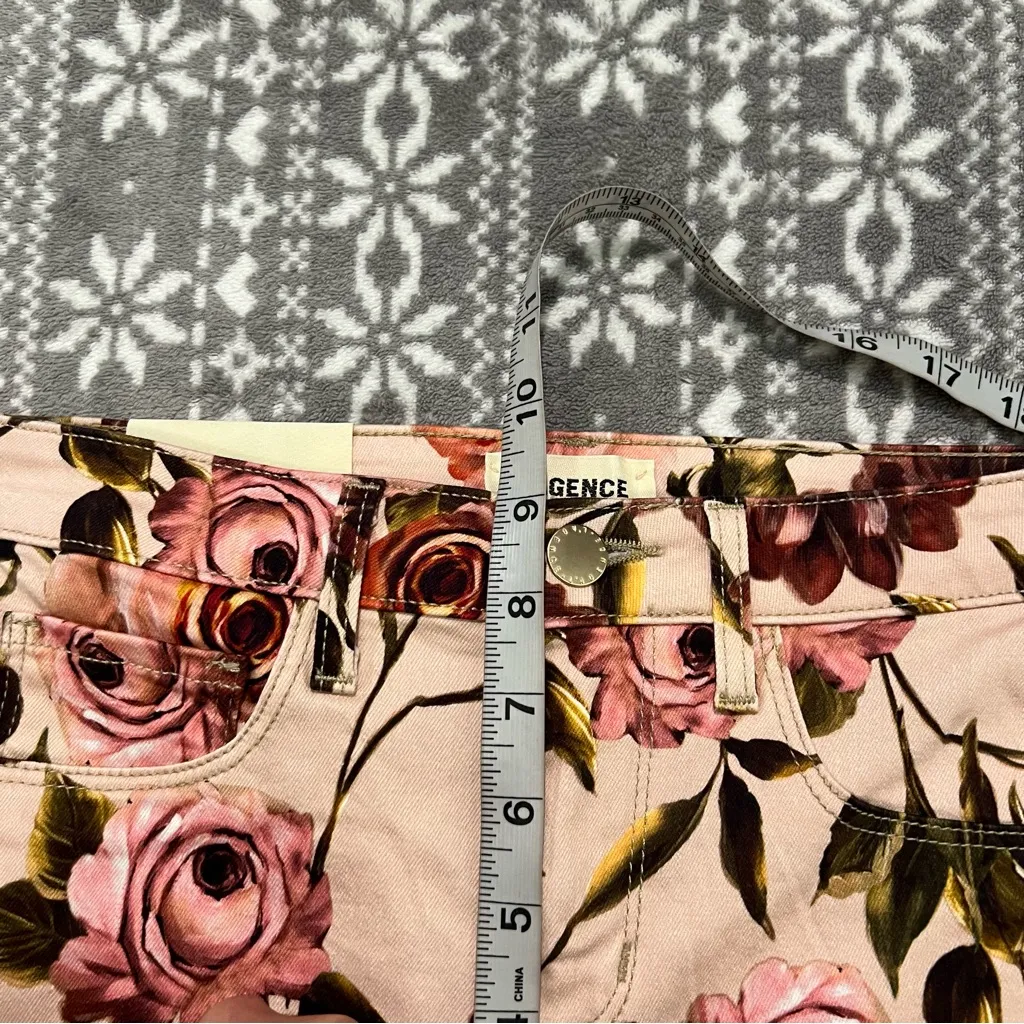 L'agence Margot High Rise Floral Skinny Jeans In‎ Pomelo Rosa Size 24 - Image 10