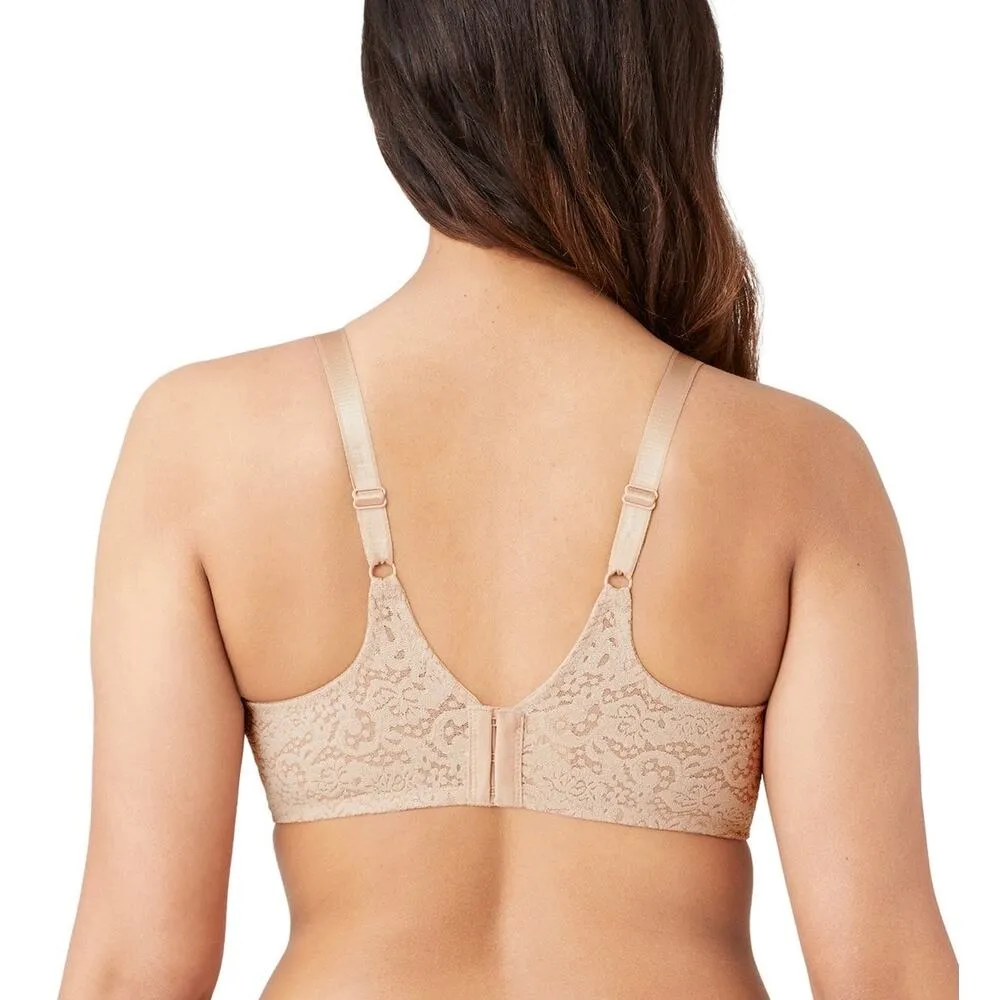 Wacoal 65547 Toast Nude Halo Lace Full Figure Underwire Bra Size 36D - Image 2