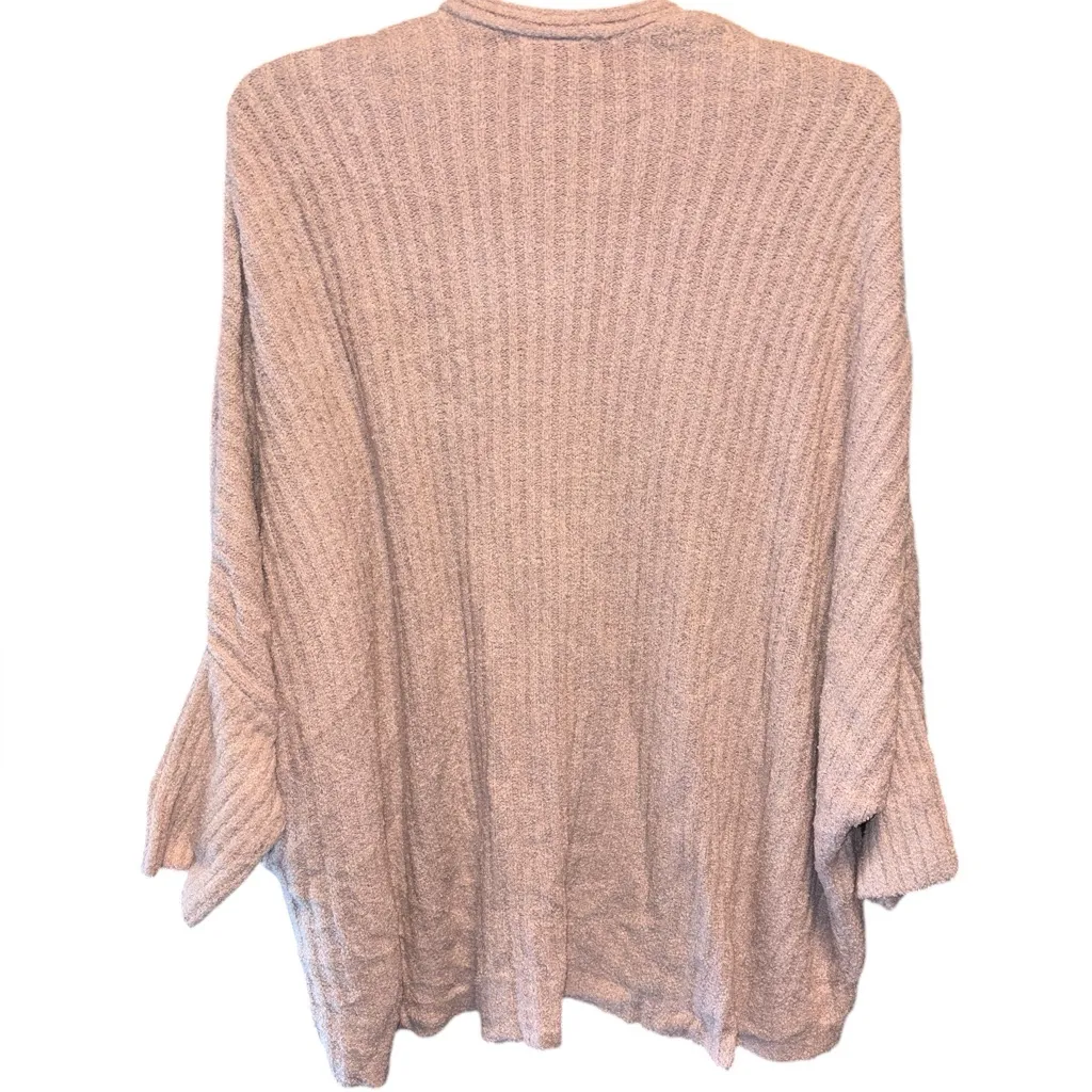 Barefoot Dreams CozyChic Lite Ribbed Shrug Cardigan Faded Rose L/XL NWT - Image 4