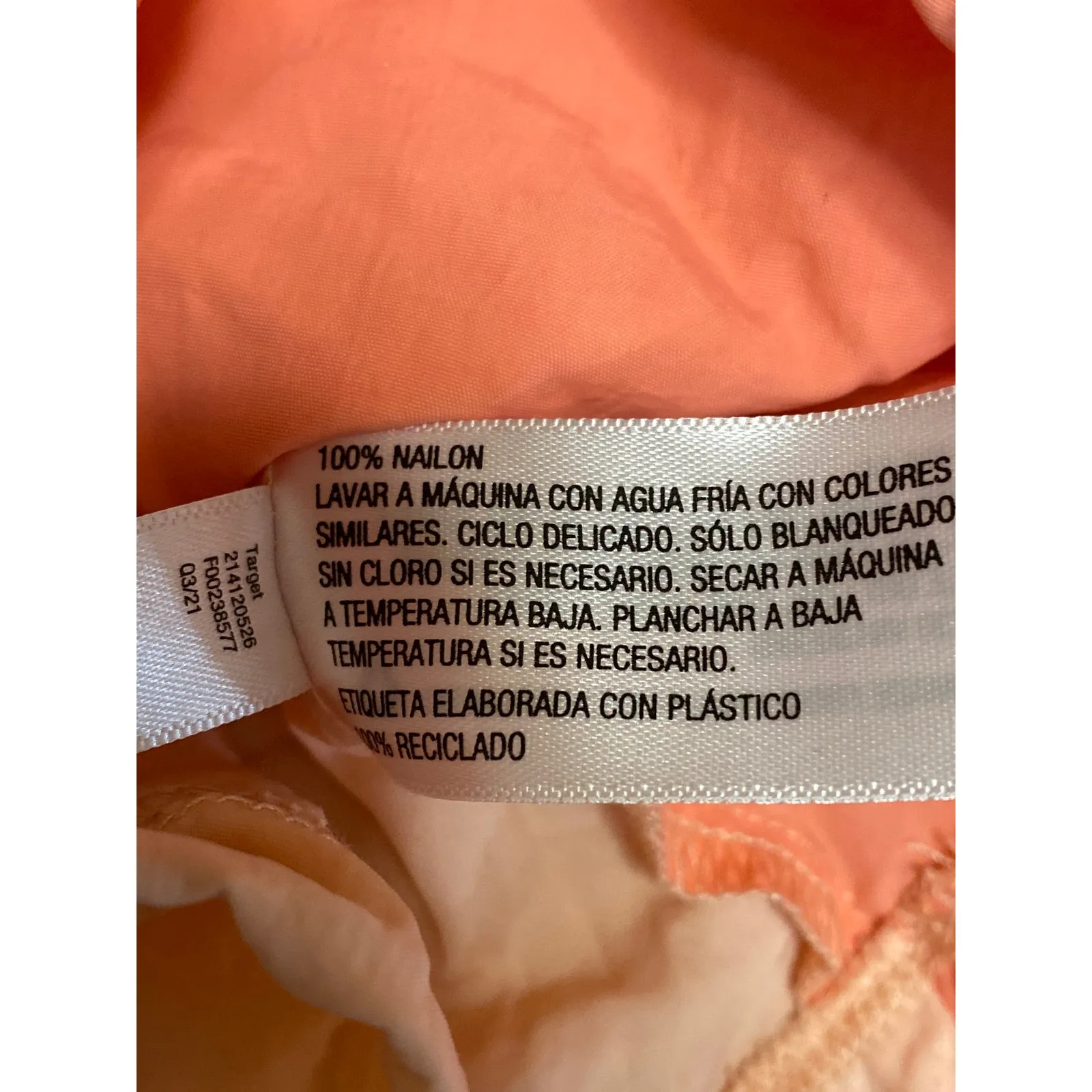 All in Motion Orange Colorblock Collar Long Sleeve Activewear Sports Shirt Top M - Image 4