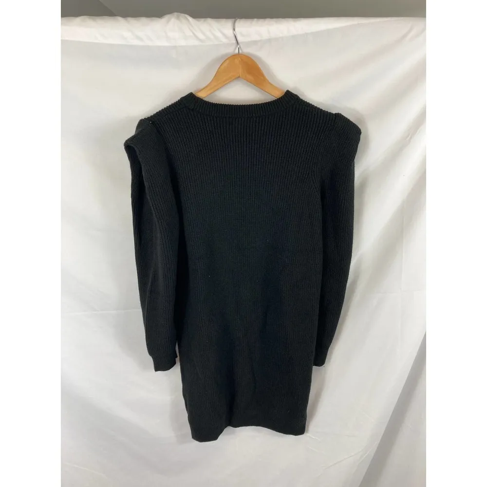 NWT bb dakota steve madden sweater dress black booked and busy medium - Image 8