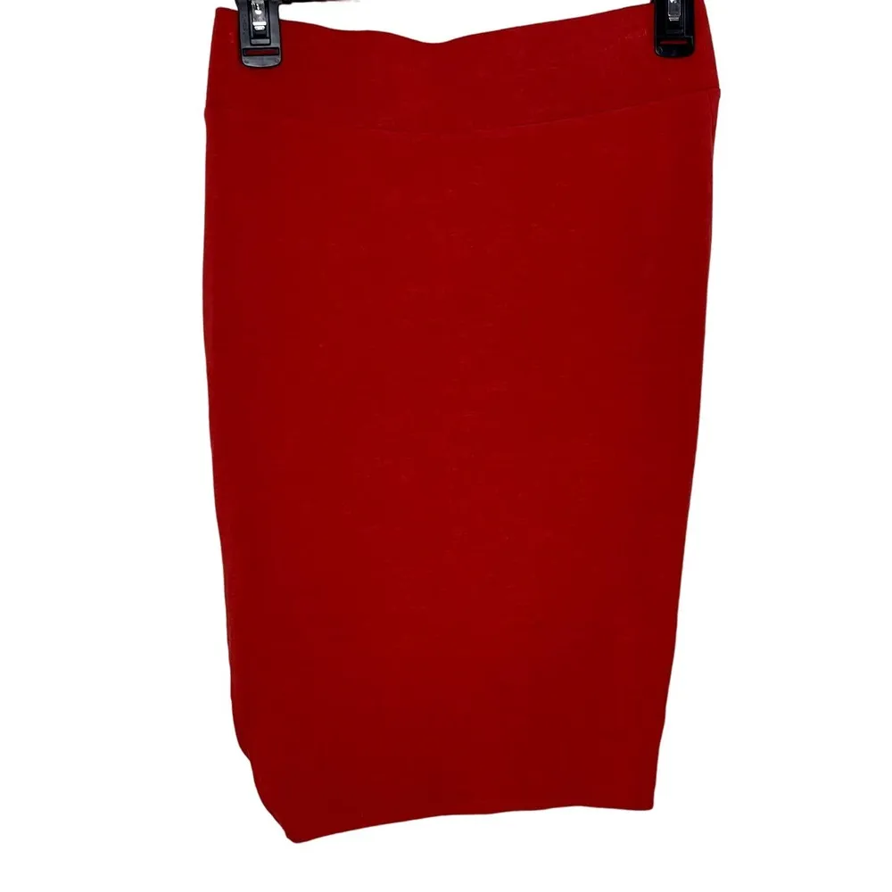 Helmut Lang Womens Skirt Stretchy Casual Wool Blend Harrow Red Sz. 26 Petite NWT - Image 6