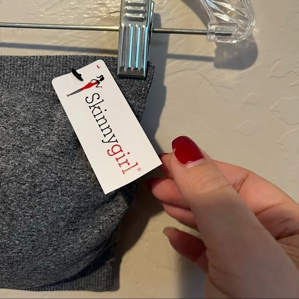 NWT  Gray Heathered Reversible Pads Bandeau Bra - Image 2