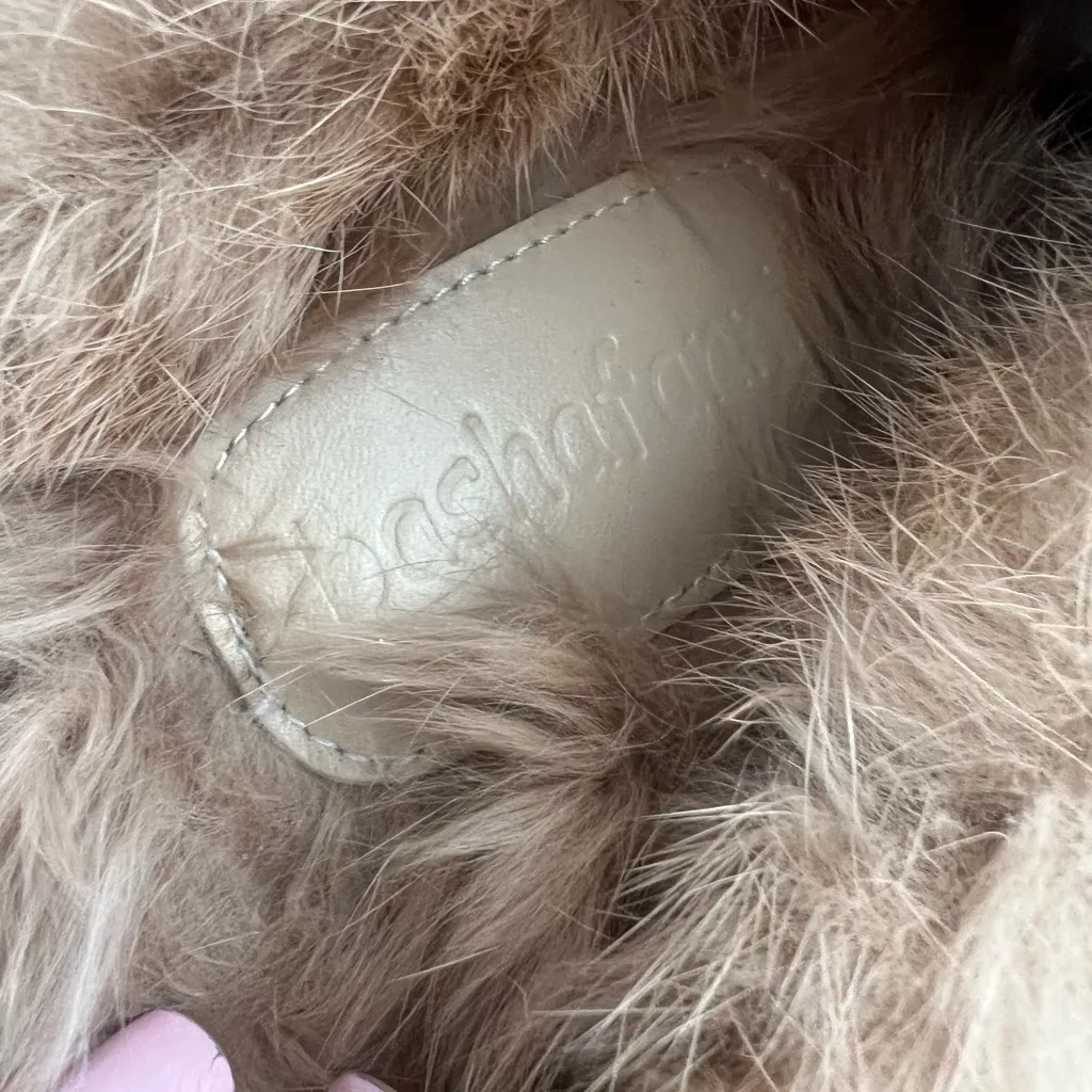 BaShafanni fur lined horsebit mules 39 Black Size 8.5 - Image 7