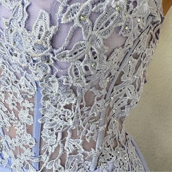 Y2K Satin Corset Mini Dress Sz.4 - Image 13