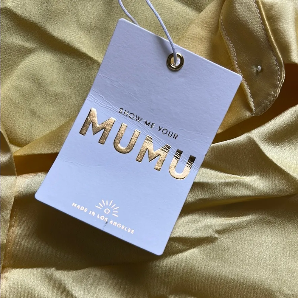 Show Me Your MuMu Yellow Button Down Shirt - Image 4