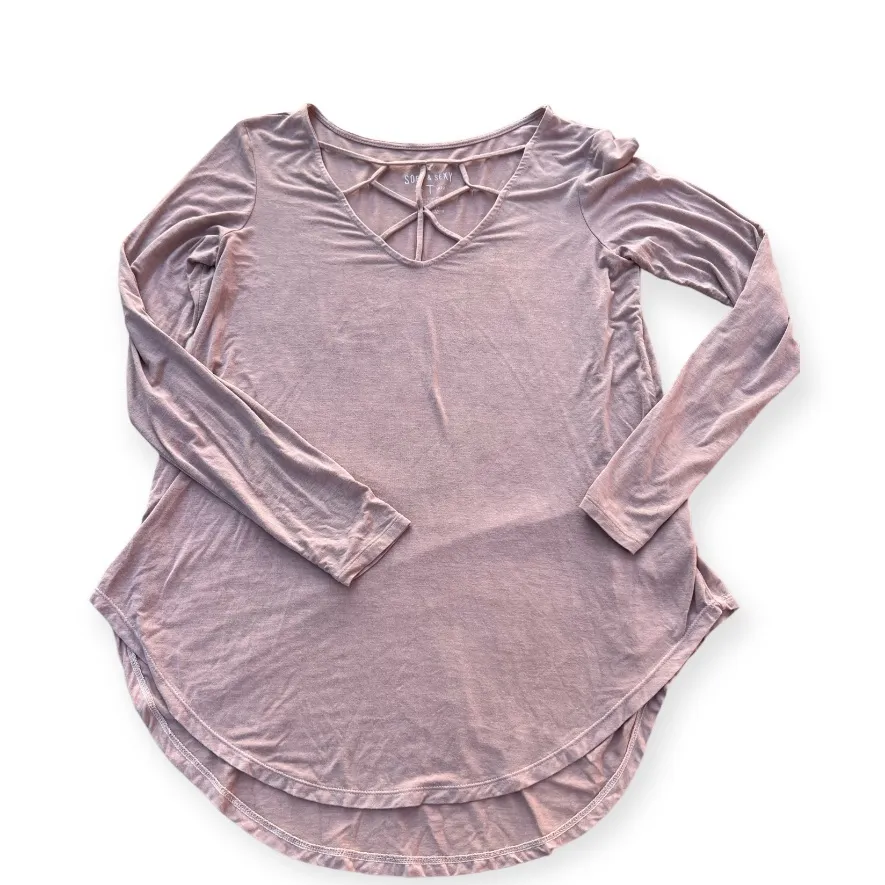 American Eagle‎ Outfitters Women's Small Maeve Soft & Sexy Cut Out V Neck Top - Image 3