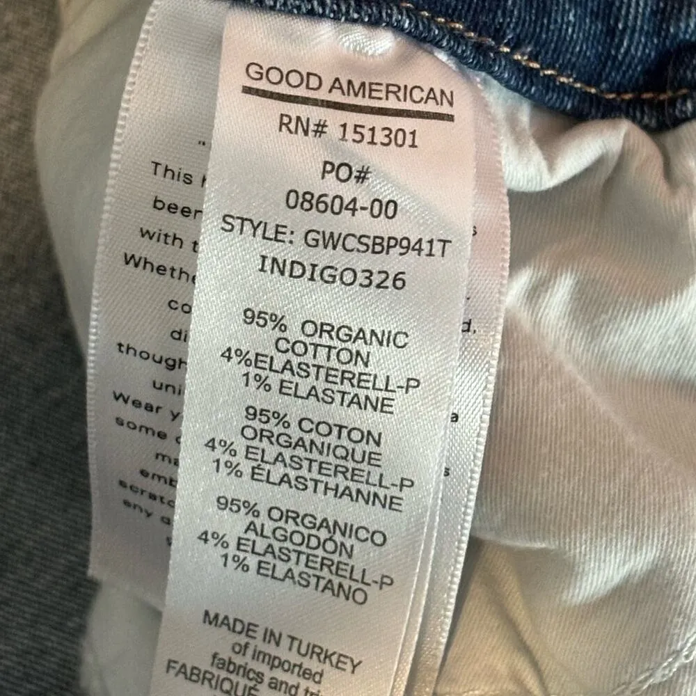 Good American Good Waist Split Pocket Jeans - size 6/28 - Image 4