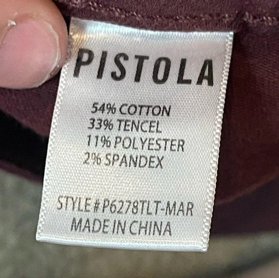 Pistola revolve Women's Hannah Maroon Cargo Skinny Pants size 29 - Image 9