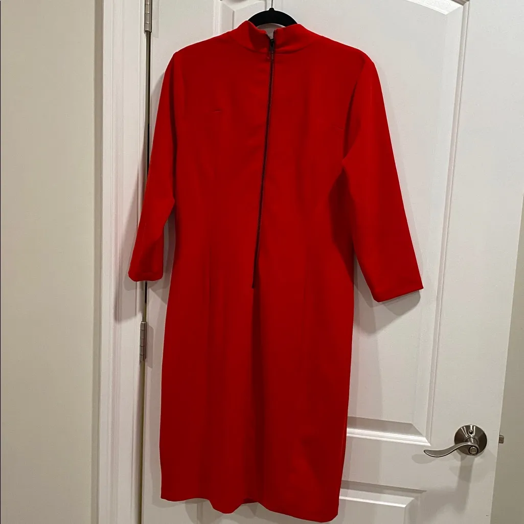 NYDJ Red dress, shapewear built in. Size 12 . - Image 6