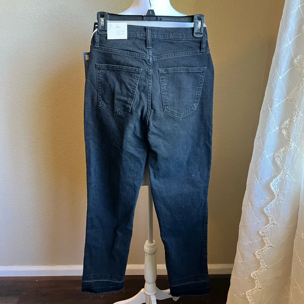 Universal Threads UNIVERSAL THREAD black high rise 90s slim raw hem jeans | 0 - Image 6