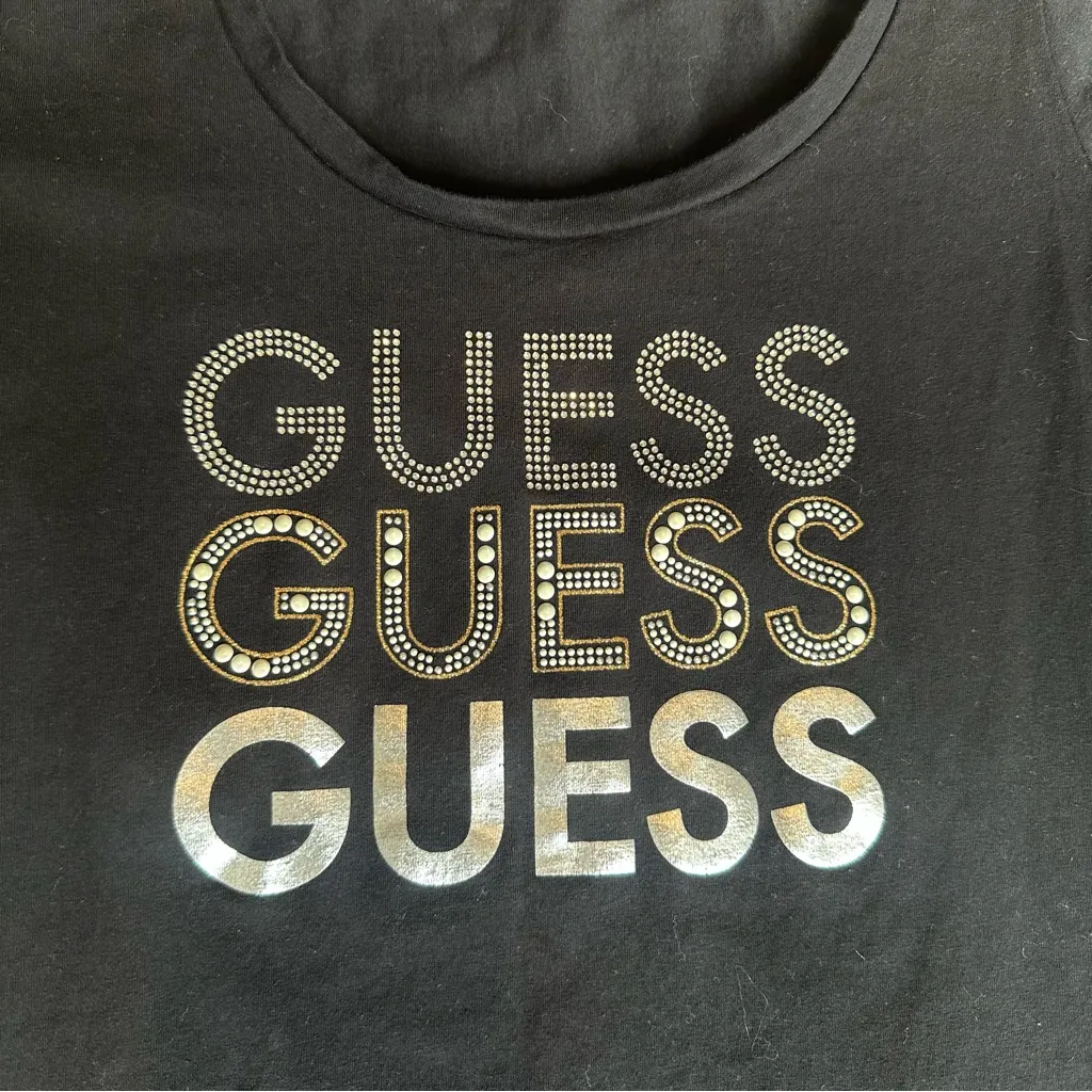 Y2K GUESS Sequins Tee - Image 2
