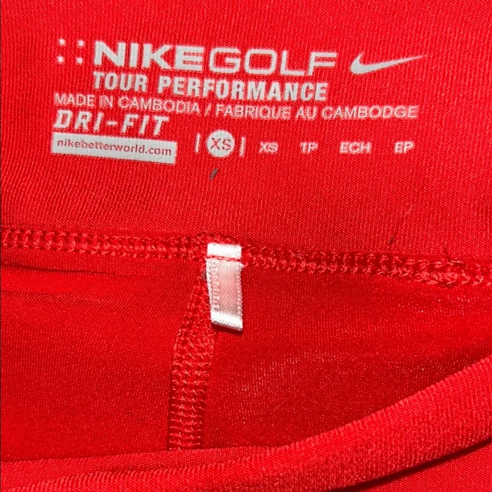 NikeGolf Skort with Silver Zipper Accents Red Size XS - Image 5