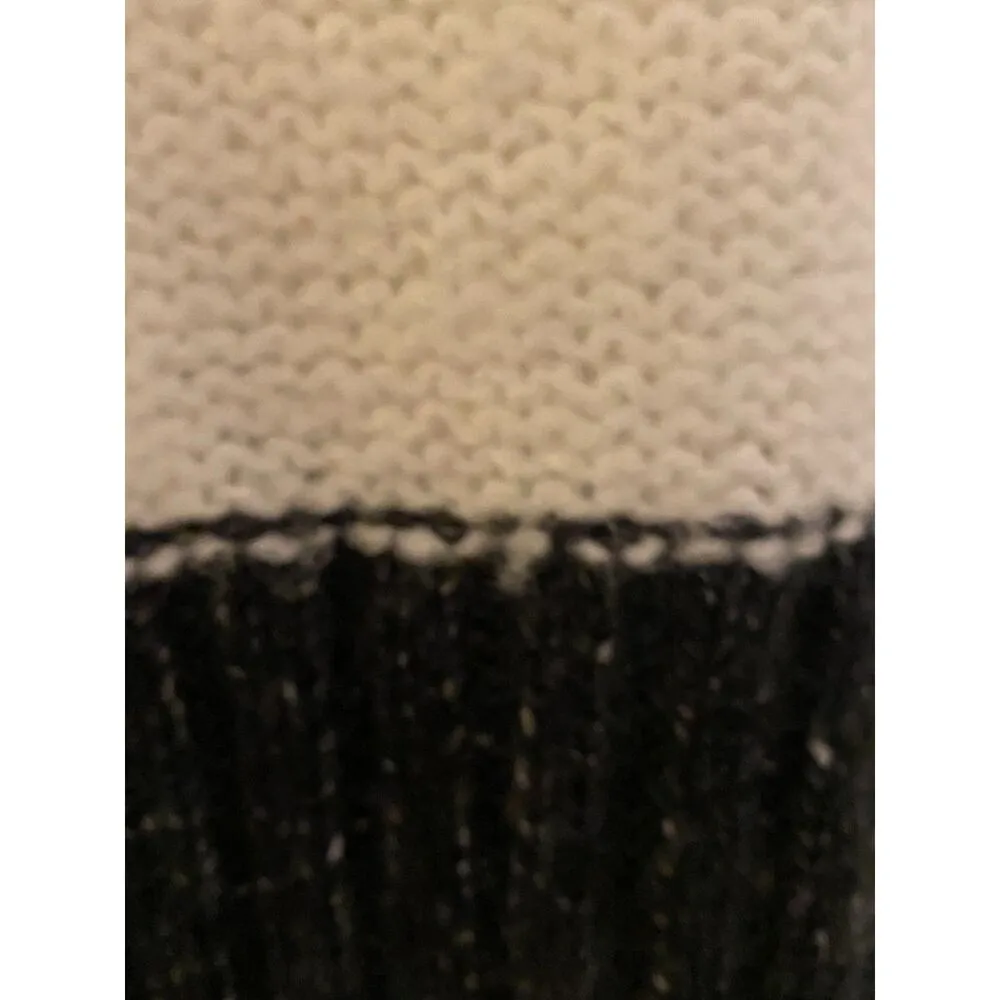 Michael Stars Grey Block Color Long Sleeve High Collar Sweater Women's Sz Small - Image 11