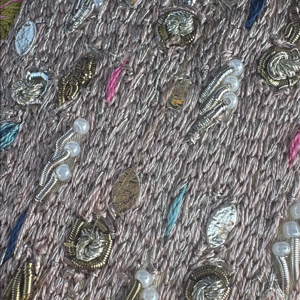 Fizzy Goblet x Payal Singhal Embellished Silver Block Heels mules NEW Size 40 - Image 7