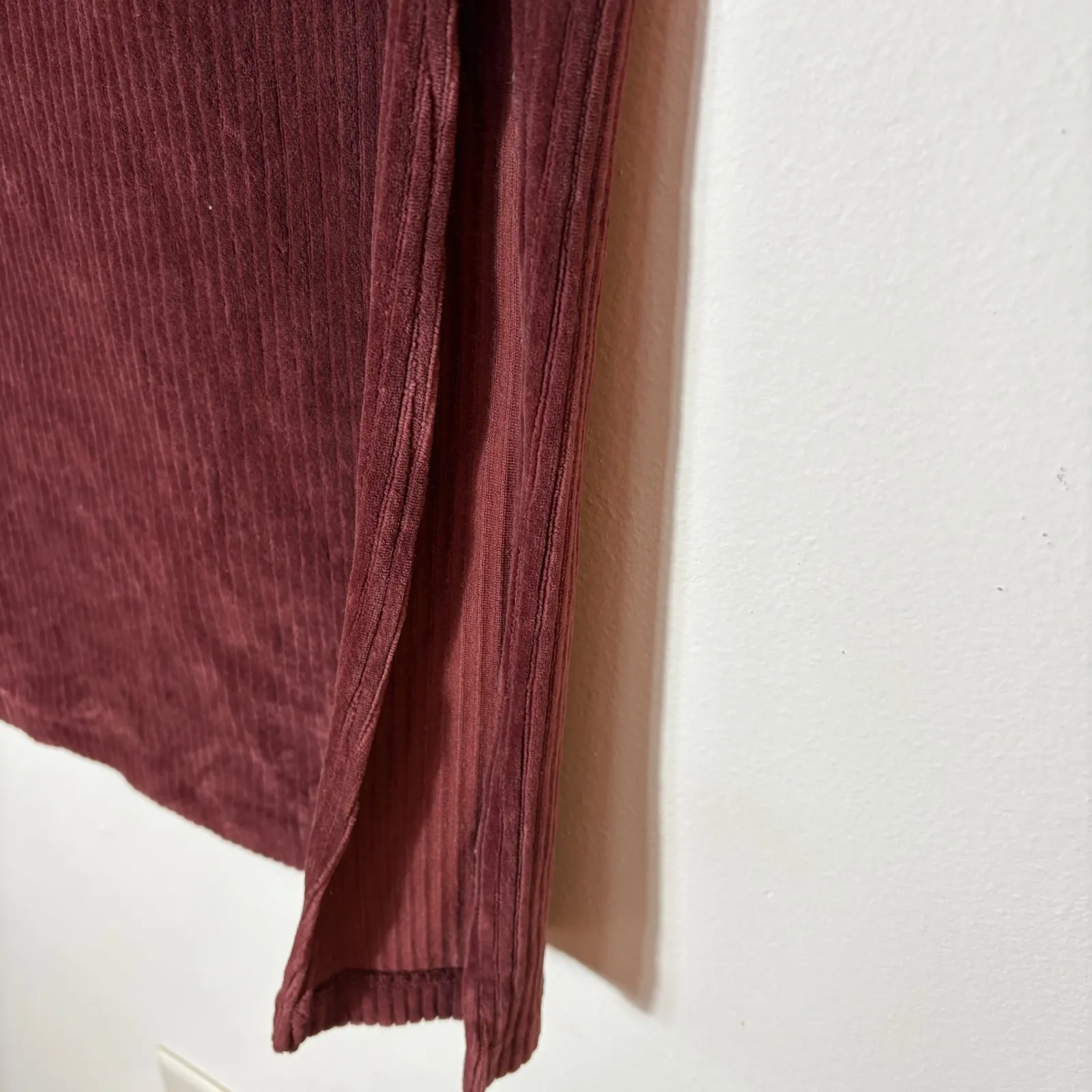 Free People Helen Ribbed Tube Midi Skirt Indie Brown Size Medium - Image 5