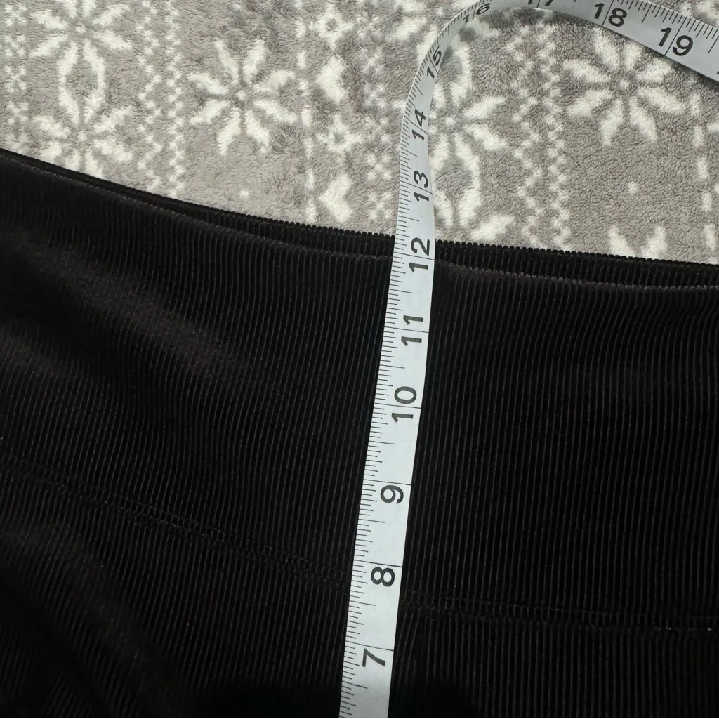 White House Black Market‎ Velvet Corduroy WHBM Runway Legging Black 18 Petite - Image 8