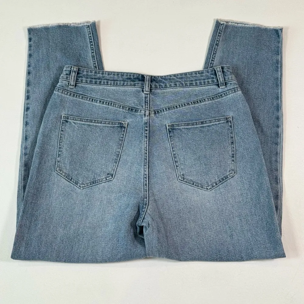 Something Navy Straight Leg Mom Jeans Size 8 - Image 6