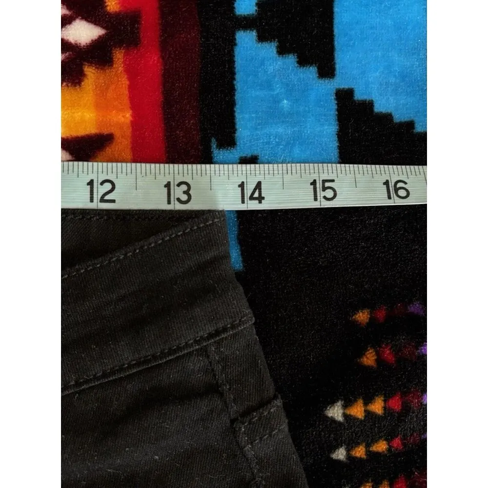 YMI Black Flare Denim Jeans Size 9/29‎ Mid Rise Zip/Button Pockets - Image 6