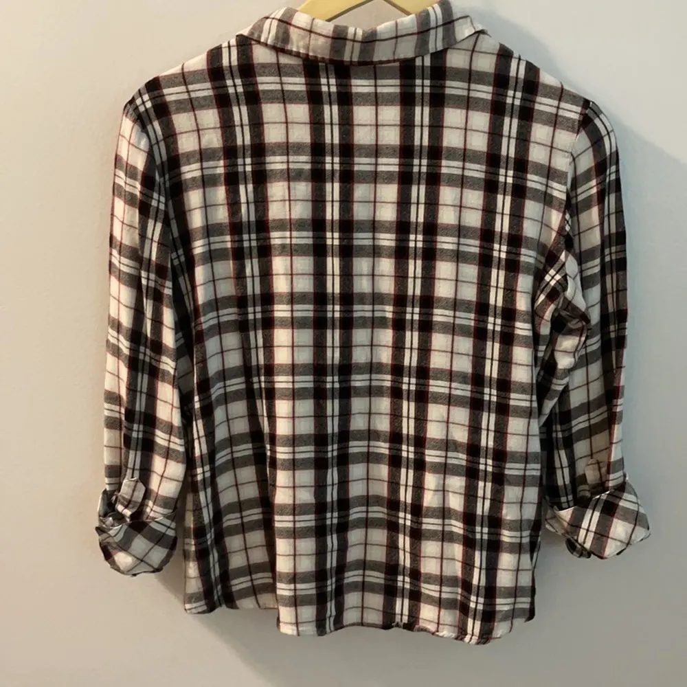 Sanctuary Plaid Long-sleeve Shirt Size Medium - Image 9