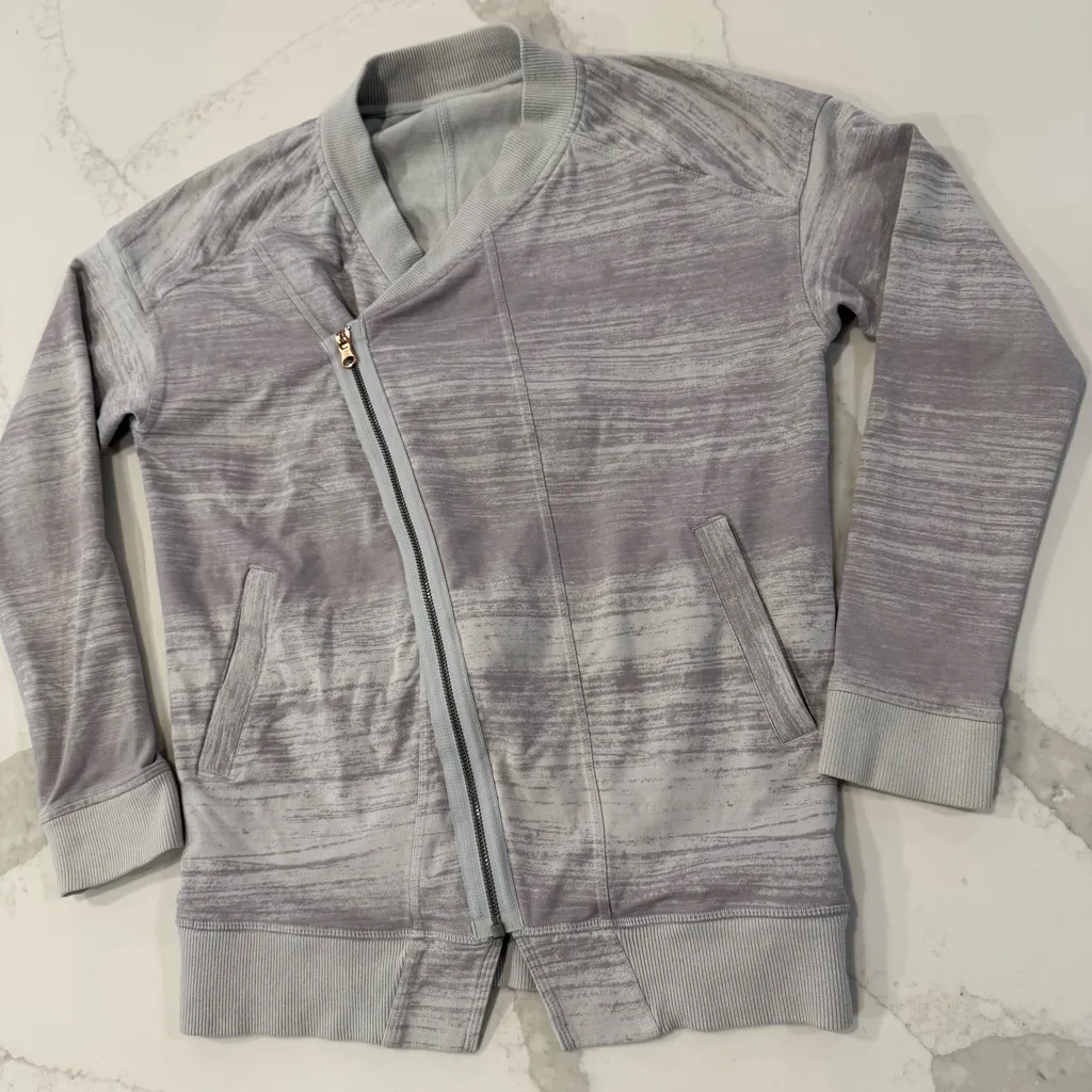 Lululemon Mula Bundle Wrap Full Zip Sweatshirt Jacket Women’s 4 Silver Spoon - Image 9