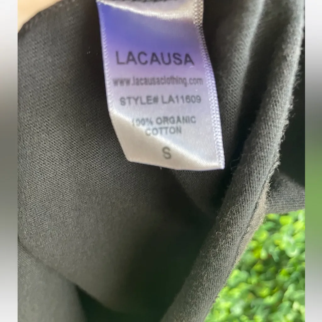 Lacausa - NWT - Boxy Tee | Black Mineral Wash - Sz Small | 100% Organic Cotton - Image 9