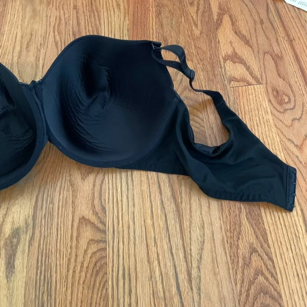 TORRID Plus Size Perfect T-Shirt Bra Solid Black Bow w/ Cutout Underwire 44DDD - Image 12