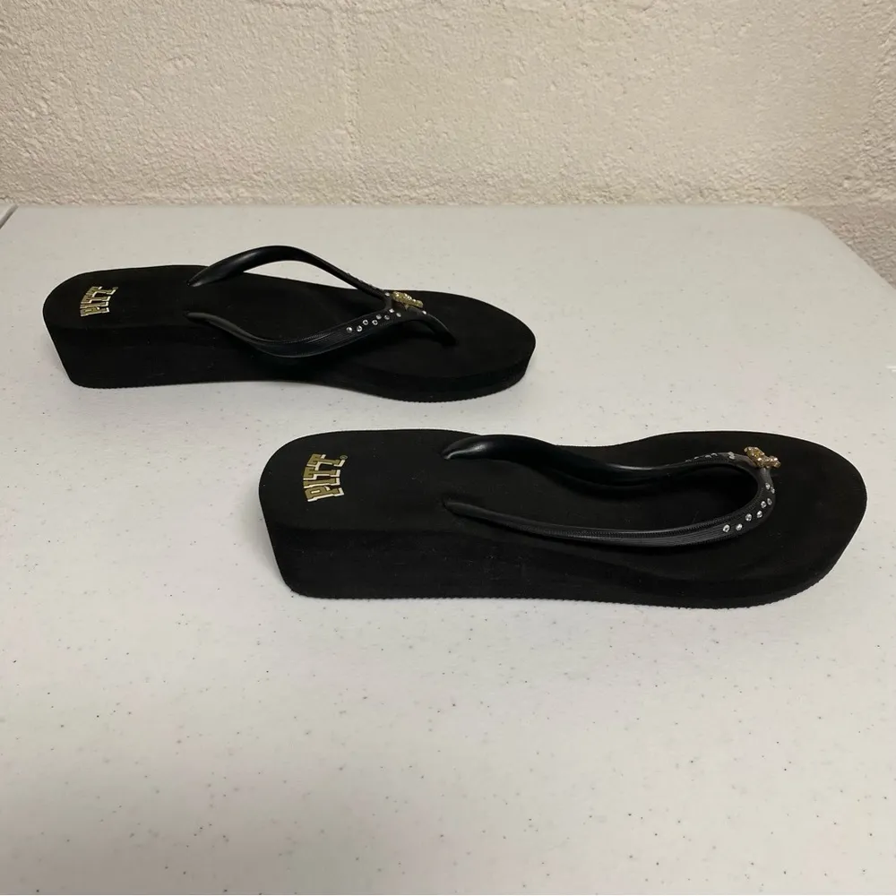 Pittsburgh Panthers Women’s Sandals or Flip Flops Black Size 6.5 - Image 6
