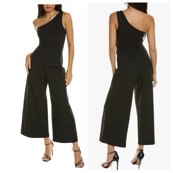 Susana Monaco Black One Shoulder Jumpsuit - Image 2