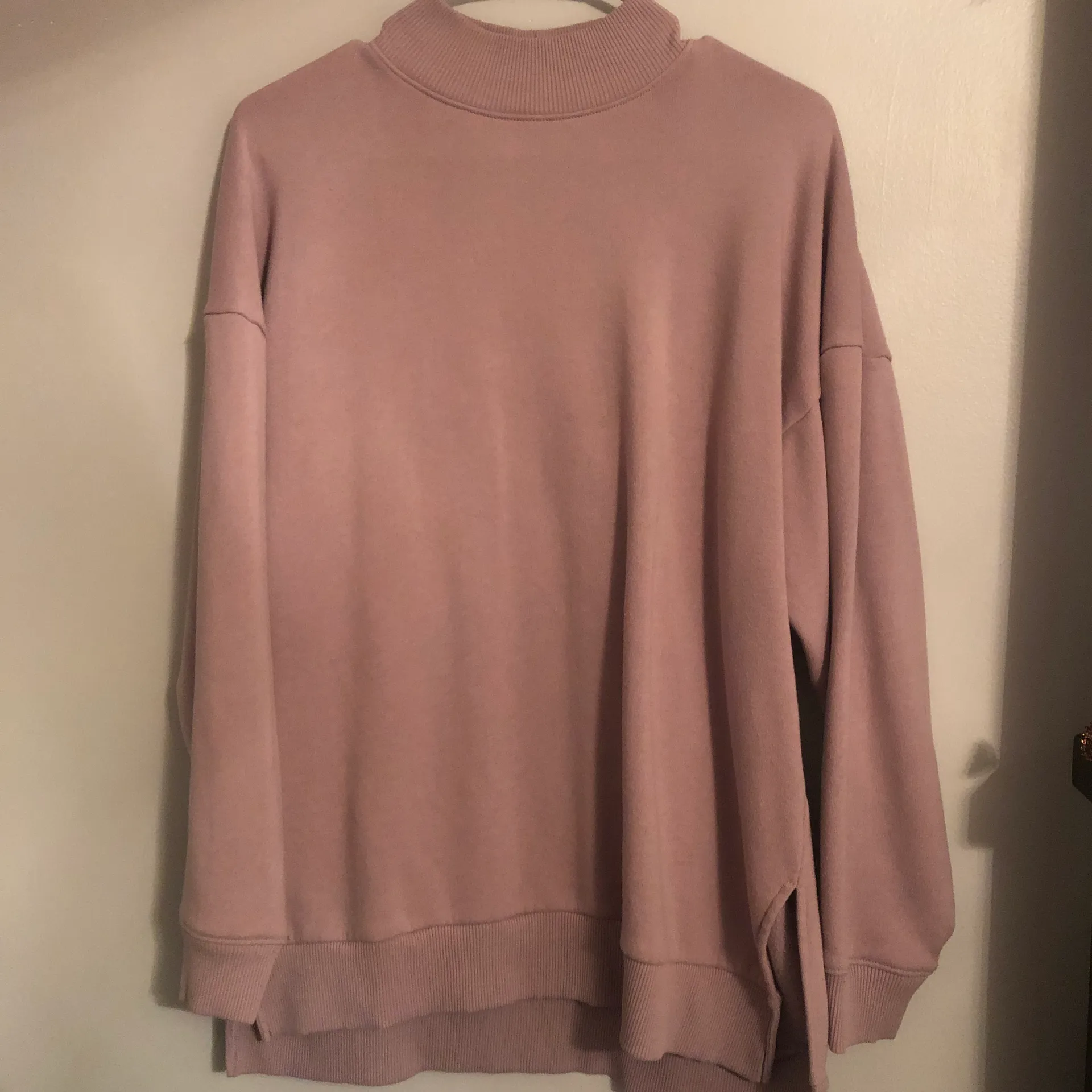 Lavender Mock Neck Sweatshirt - Image 2
