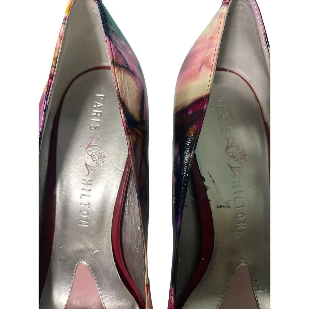 Paris Hilton Colorful Floral Print Peep - Image 7