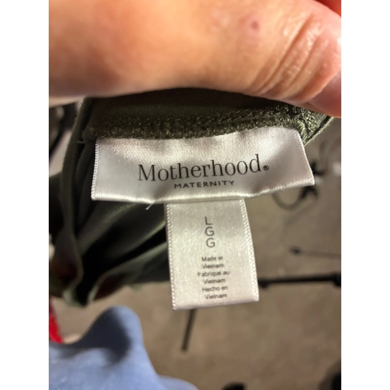 Motherhood Maternity Olive Green Ruched Side T Shirt Dress Size L‎ - Image 4