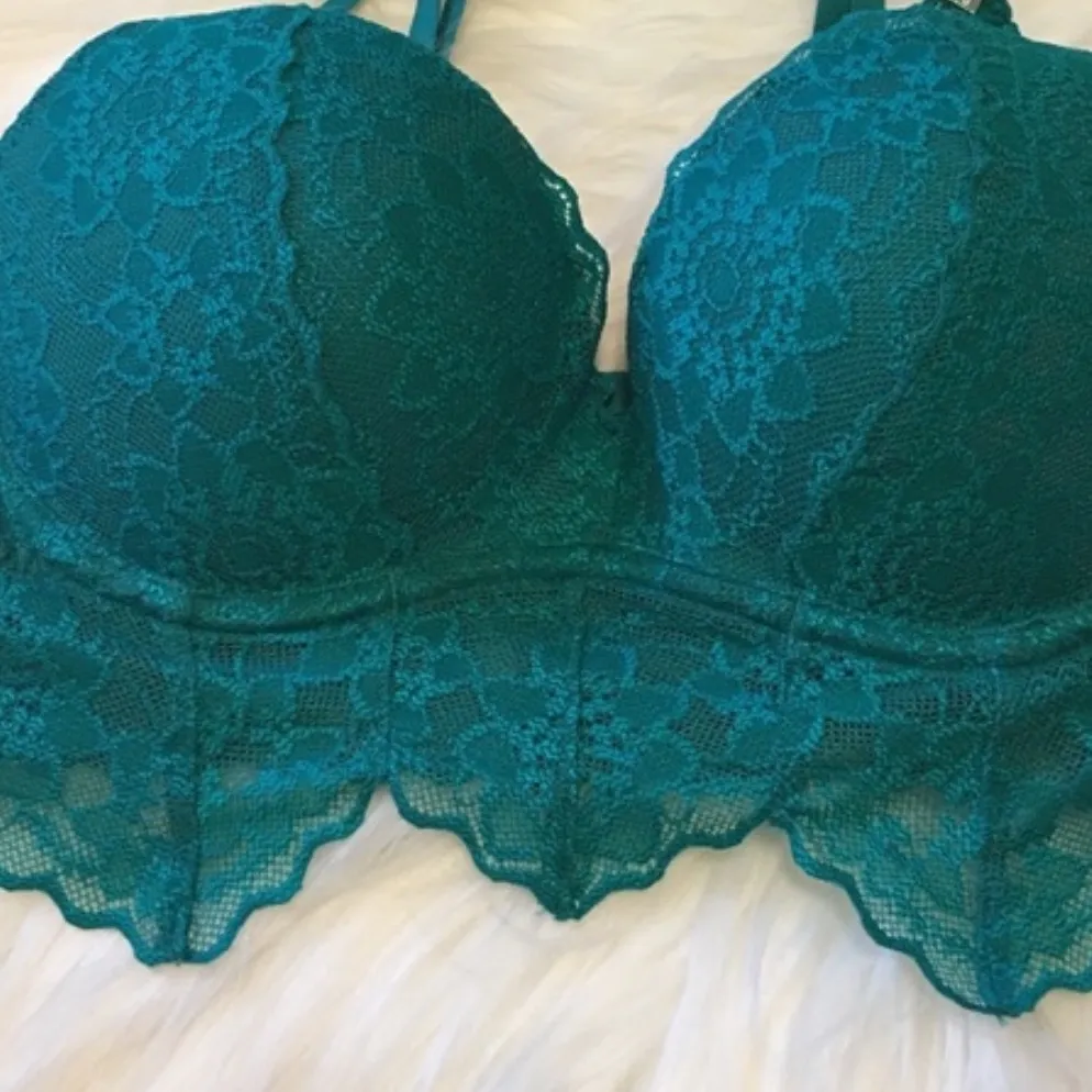 Victoria’s Secret PINK Lace Tropical Teal Push-up
Bralette - Image 14
